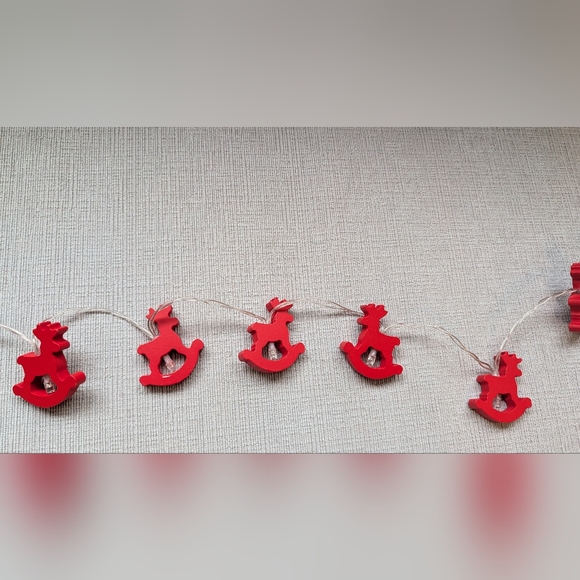 Red Rocking Horse String Lights - Picture 3 of 5